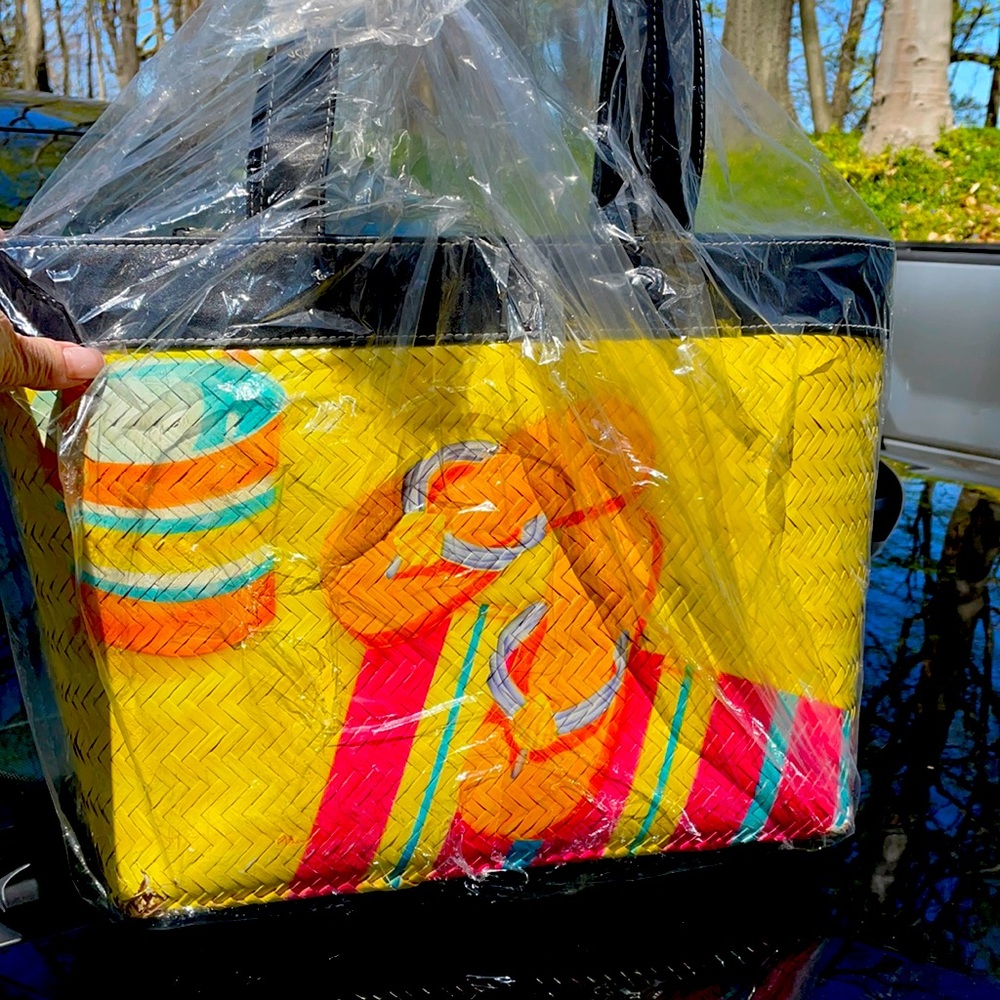 Unique Colorful Beach Tote Brand New